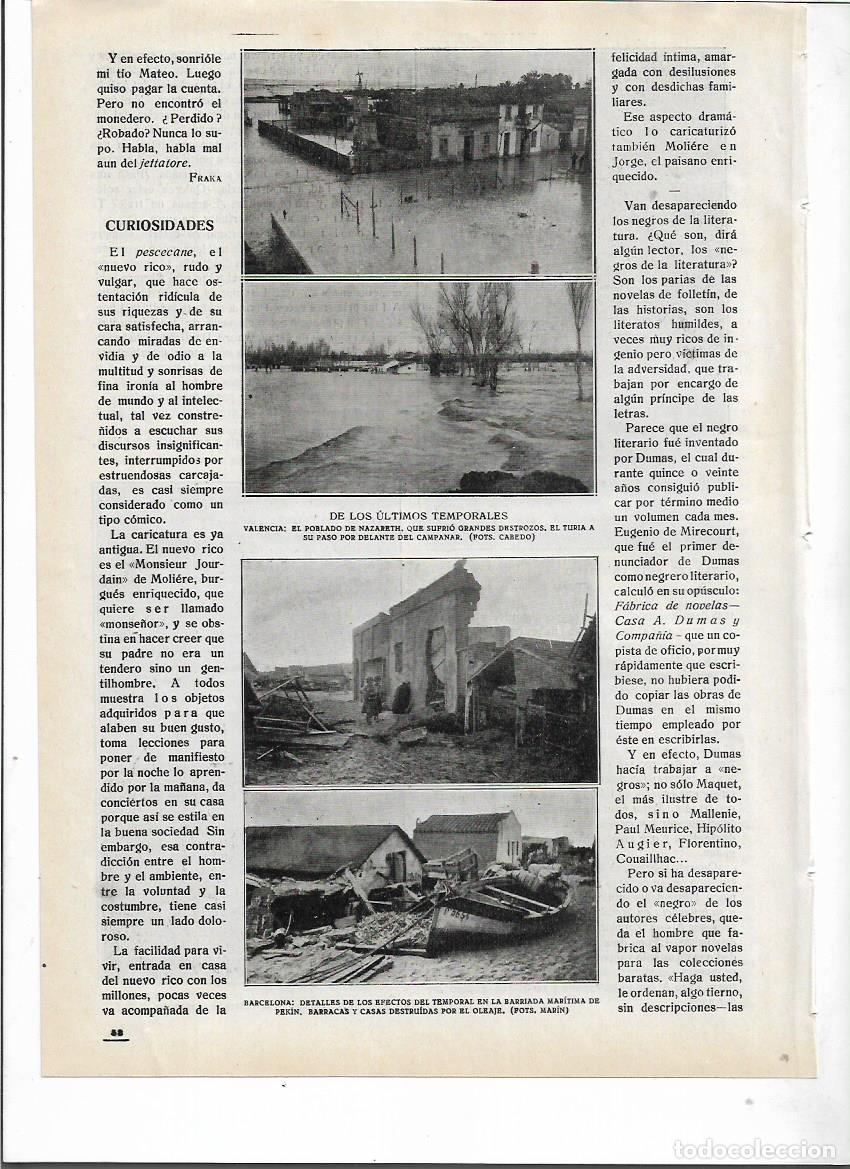 Colecionismo de Revistas e Jornais: 1920 CATEDRAL MURCIA VALENCIA INUNDACIONES NAZARET BARRIADA PEKIN GUETARIA CALLE MAYOR ONTENIENTE