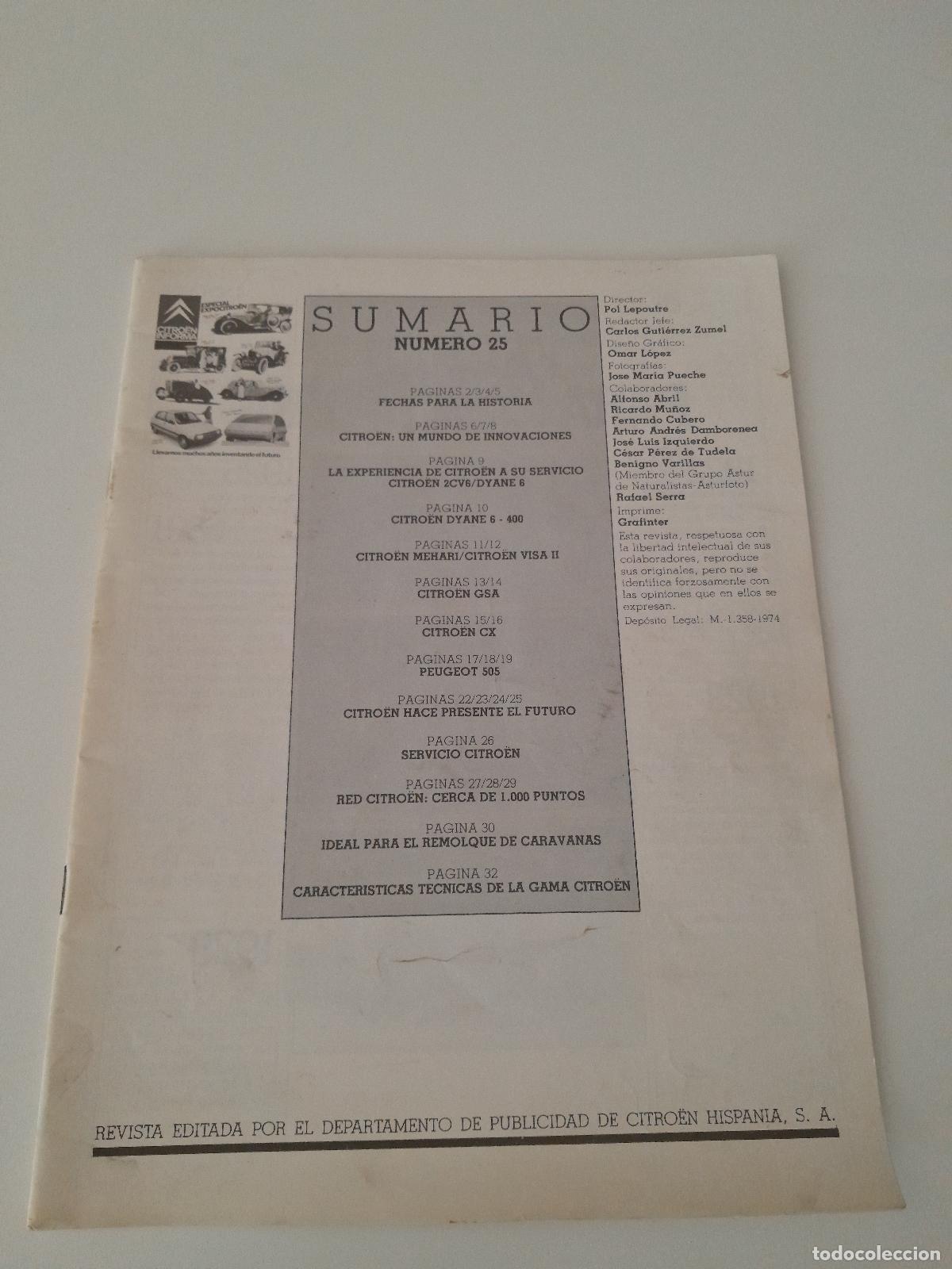 Coleccionismo de Revistas y Peri&oacute;dicos: revista Citro&euml;n a&ntilde;os 70