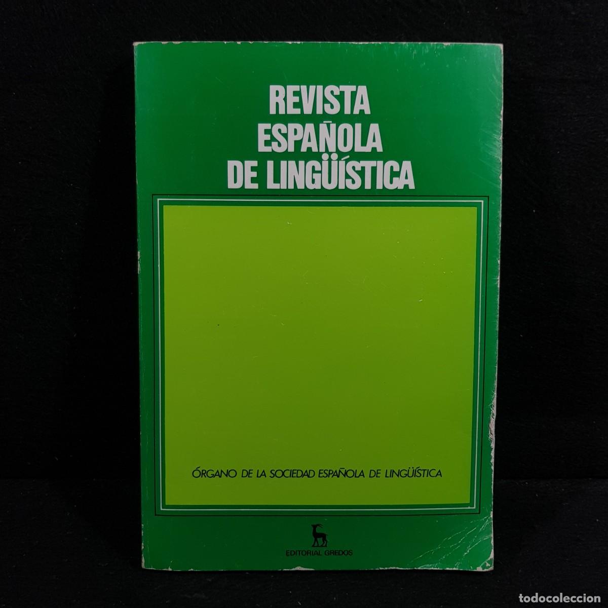 Coleccionismo de Revistas y Peri&oacute;dicos: REVISTA ESPA&Ntilde;OLA DE LING&Uuml;&Iacute;STICA 1980 - &Oacute;RGANO DE LA SOCIEDAD ESPA&Ntilde;OLA DE LING&Uuml;&Iacute;STICA - GREDOS / 1364