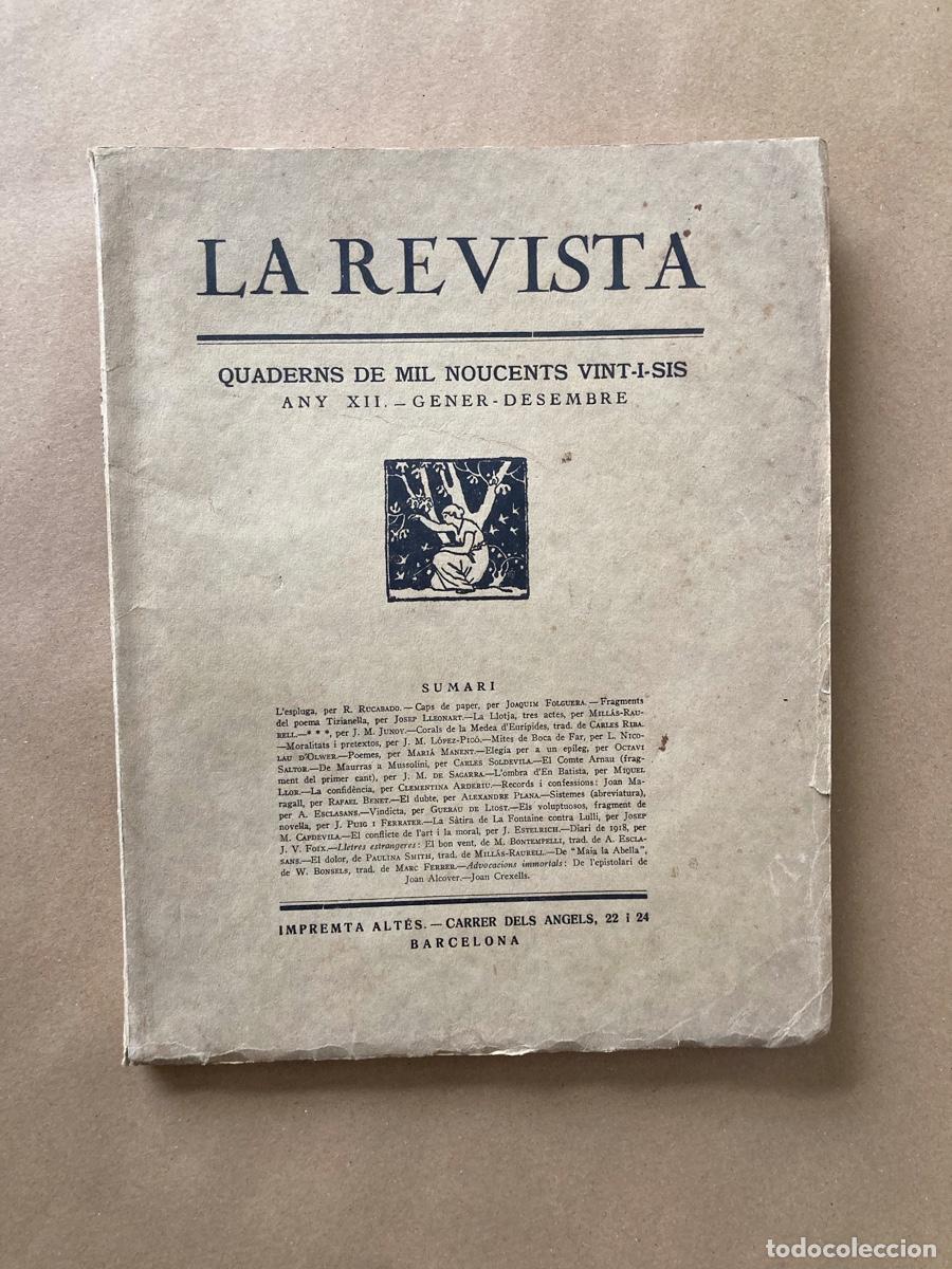 Collezionismo di Riviste e Giornali: LA REVISTA - QUADERNS DE MIL NOUCENTS VINT-I-SIS - ANY XII GENER DESEMBRE - BARCELONA