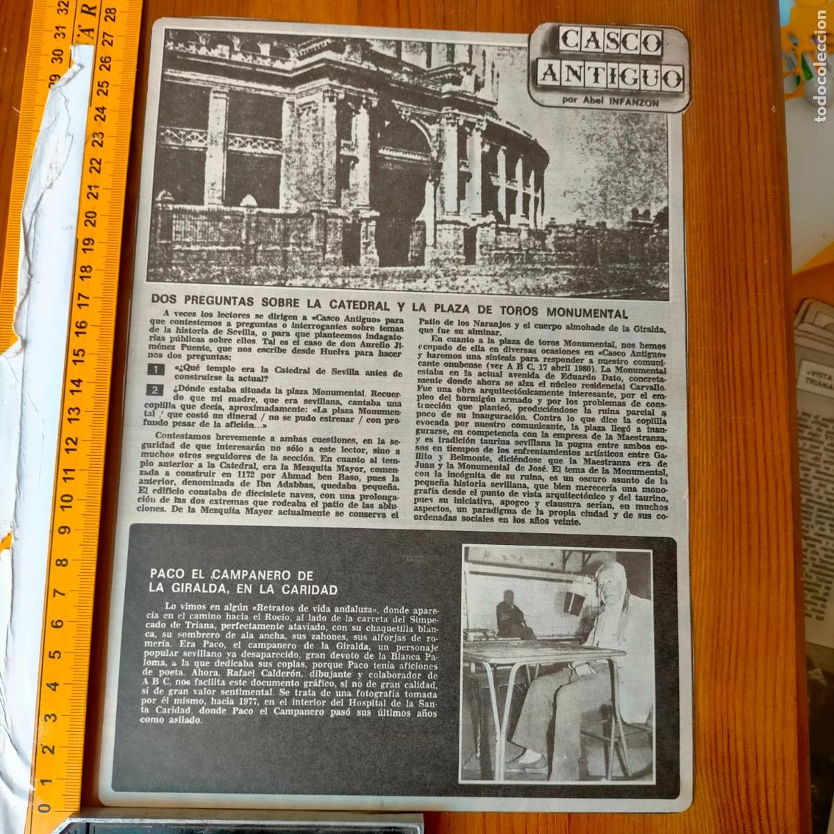 Collezionismo di Riviste e Giornali: NOTICIA SEVILLA CASCO ANTIGUO ANTONIO BURGOS - CATEDRAL PLAZA DE TOROS - PACO CAMPANERO LA GIRALDA