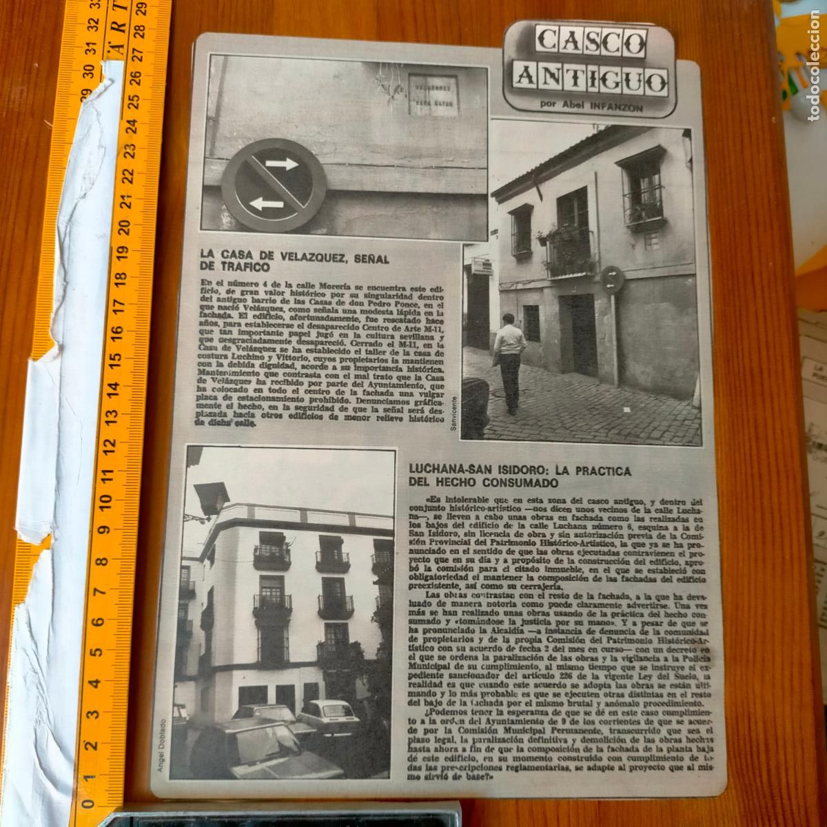 Collezionismo di Riviste e Giornali: NOTICIA SEVILLA CASCO ANTIGUO ANTONIO BURGOS - LA CASA VELAZQUEZ - LUCHANA SAN ISIDRO