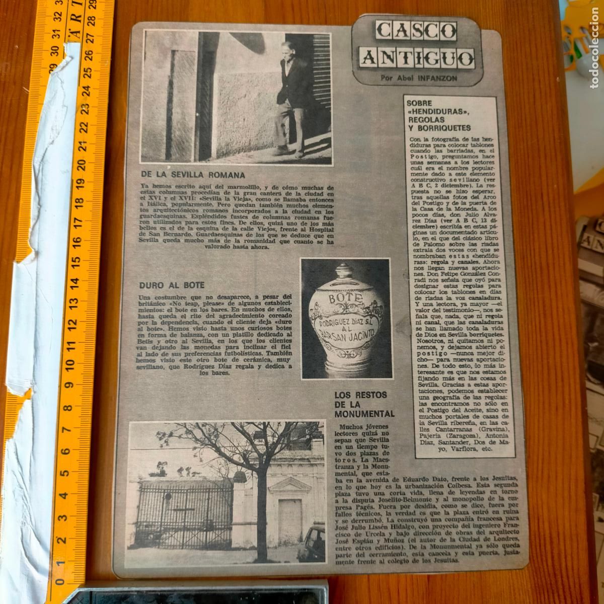 Collectionnisme de Revues et Journaux: NOTICIA SEVILLA CASCO ANTIGUO ANTONIO BURGOS - SEVILLA ROMANA - DURO AL BOTE - LA MONUMENTAL