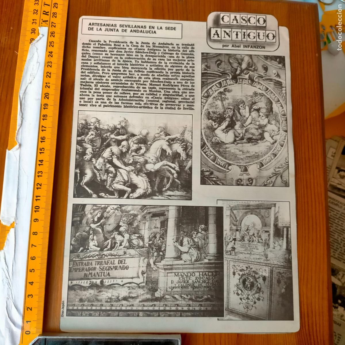 Collectionnisme de Revues et Journaux: NOTICIA SEVILLA CASCO ANTIGUO ANTONIO BURGOS - ARTESANIA SEDE JUNTA DE ANDALUCIA - AZULEJOS