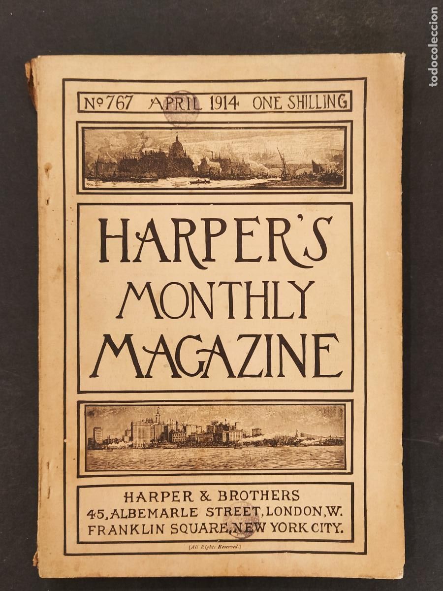 Collection Magazines and Newspapers: HARPER'S MONTHLY MAGAZINE - A&Ntilde;O 1914 - REVISTA ANTIGUA - VER FOTOS-(K-12.953)