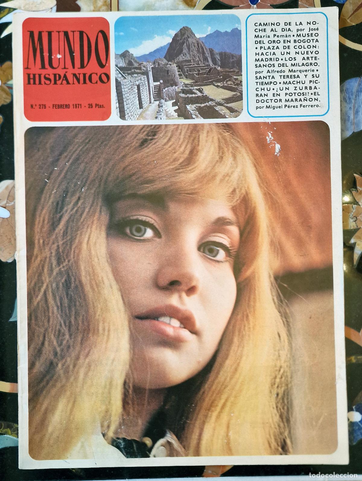 Coleccionismo de revistas y peri&oacute;dicos: KARINA EN LA PORTADA DE LA REVISTA MUNDO HISPANICO LA PLAZA DE COLON - SANTA TERESA