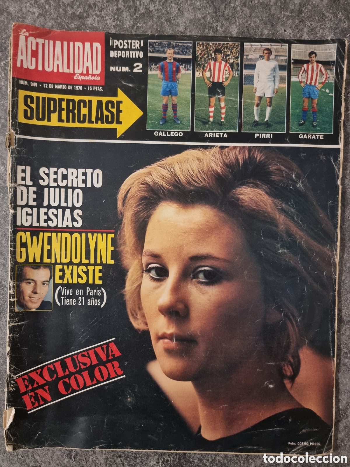 Coleccionismo de Revistas y Peri&oacute;dicos: Revista LA actualidad Espa&ntilde;ola - N&ordm; 949 - 1970 - Julio Iglesias