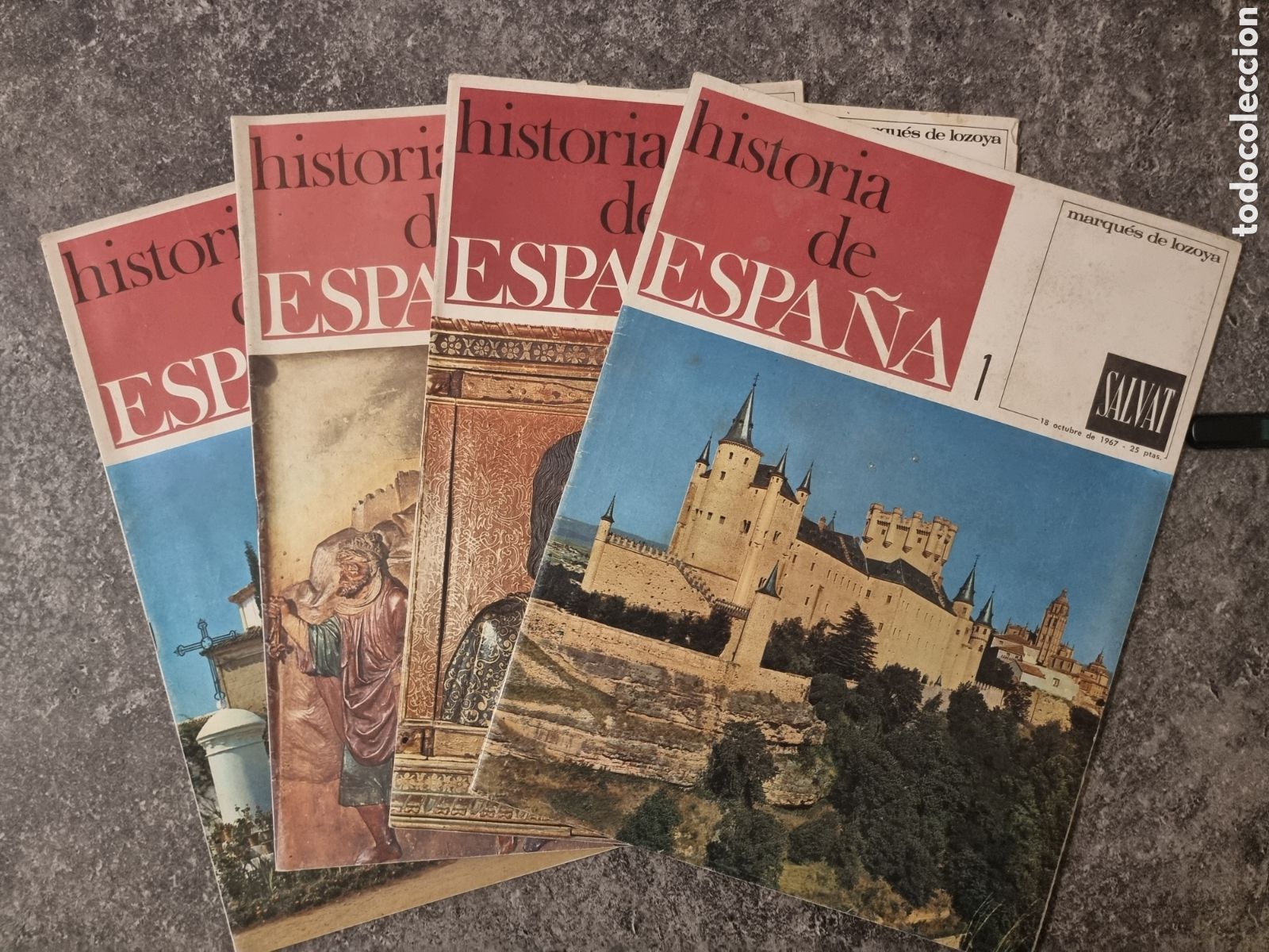 Collezionismo di Riviste e Giornali: Fasciculos Historia de Espa&ntilde;a - Salvat - 1967 - N&ordm; 1, 2, 5, 6
