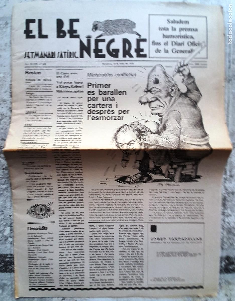 Sammeln von Zeitschriften und Zeitungen: 1979 15/3 N&ordm; 246 ''AMB POTES ROSES'' SETMANARI SAT&Iacute;RIC MINISTRABLES CONFLICTIUS BARALLES