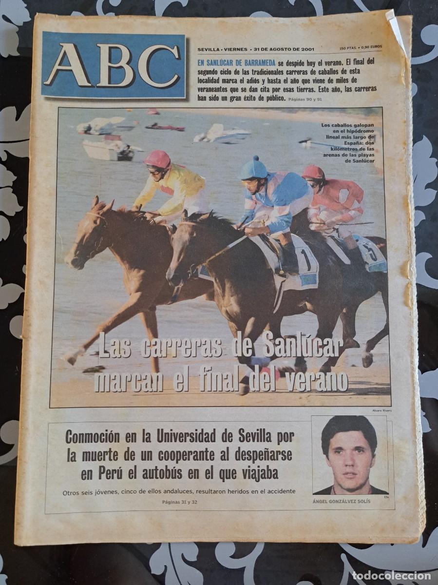 Coleccionismo de Revistas y Peri&oacute;dicos: ABC Sevilla 31 agosto 2001