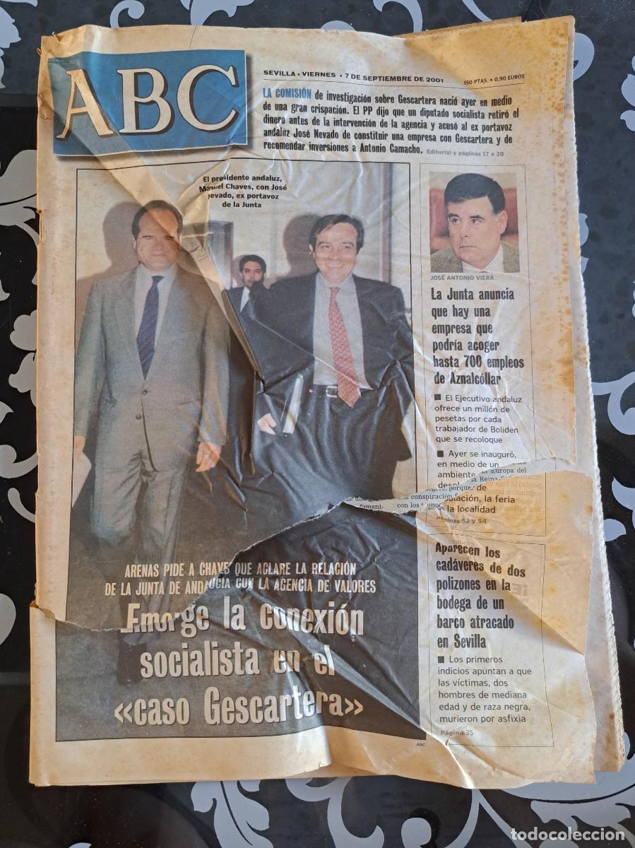 Coleccionismo de Revistas y Peri&oacute;dicos: ABC Sevilla 7 septiembre 2001