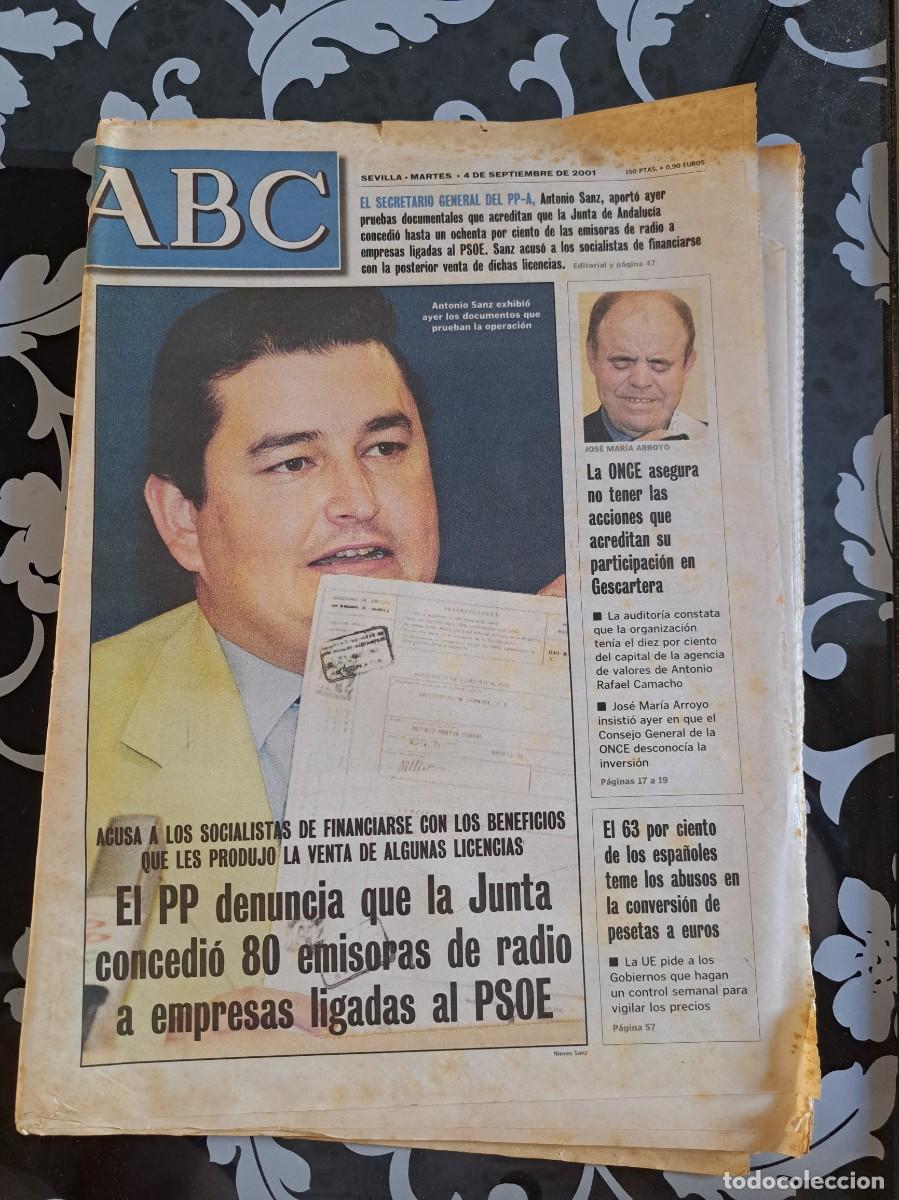 Coleccionismo de Revistas y Peri&oacute;dicos: ABC Sevilla 4 septiembre 2001