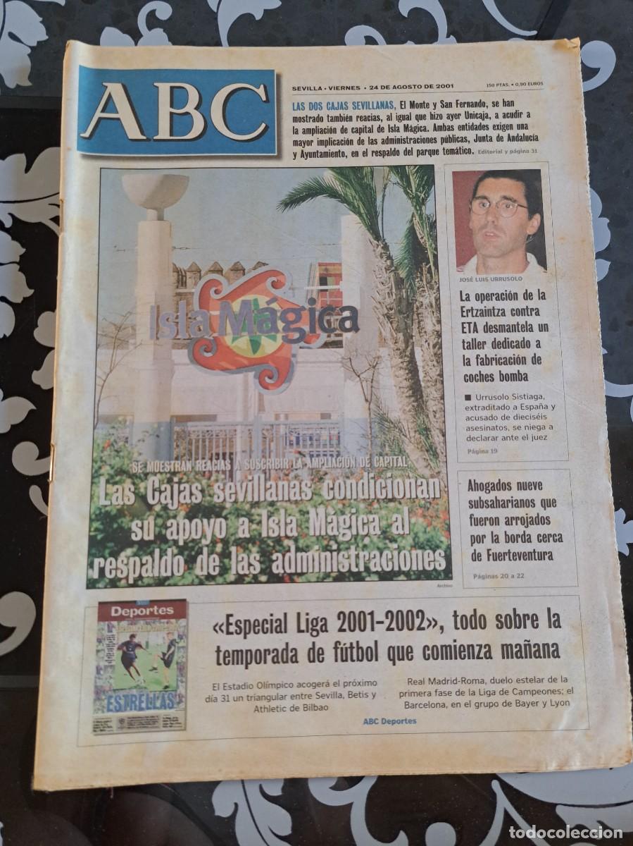 Coleccionismo de Revistas y Peri&oacute;dicos: ABC Sevilla 24 agosto 2001