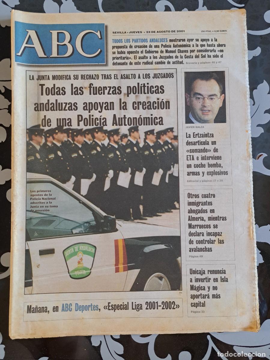 Coleccionismo de Revistas y Peri&oacute;dicos: ABC Sevilla 23 agosto 2001