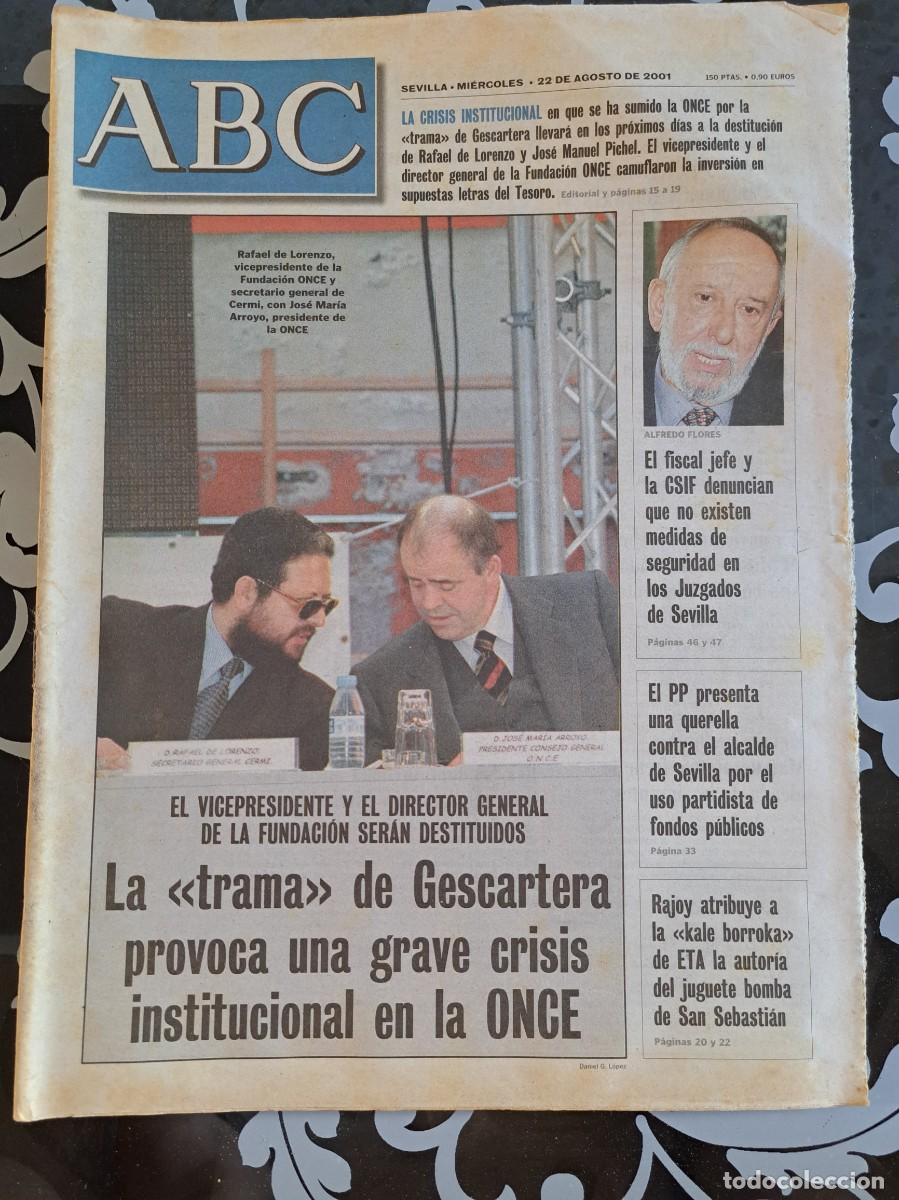 Coleccionismo de Revistas y Peri&oacute;dicos: ABC Sevilla 22 agosto 2001