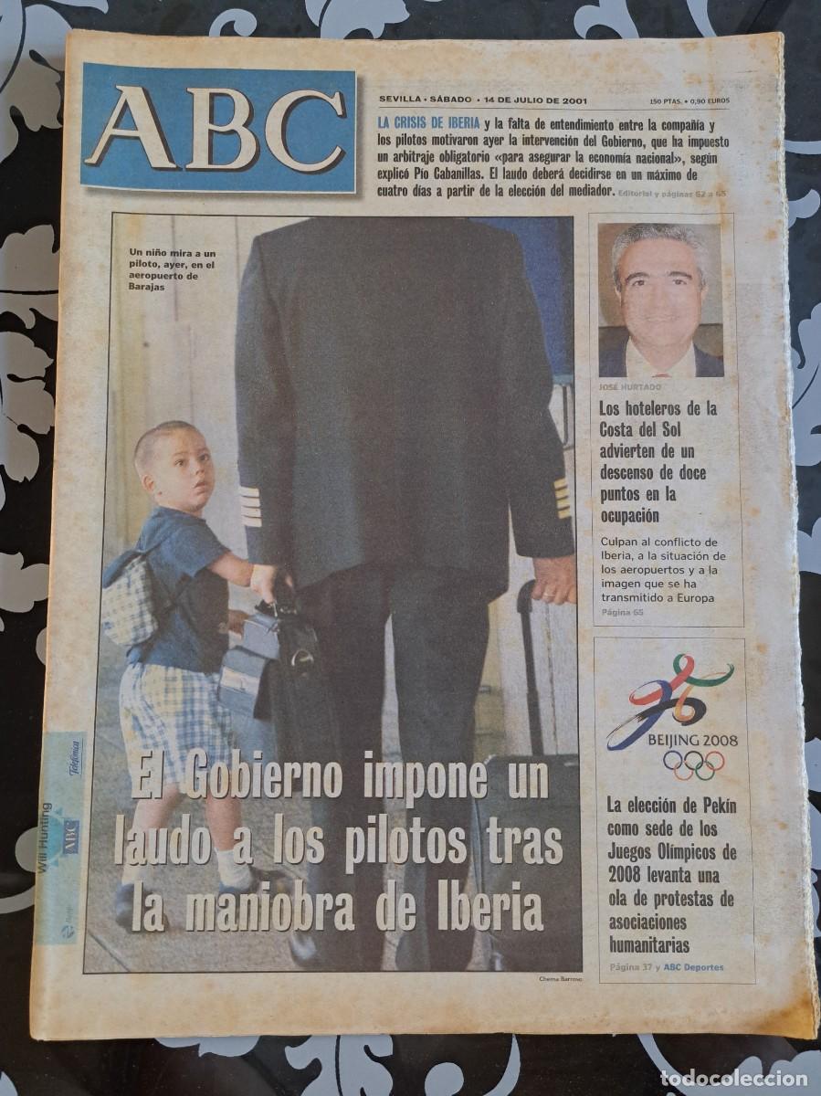 Coleccionismo de Revistas y Peri&oacute;dicos: ABC Sevilla 14 julio 2001