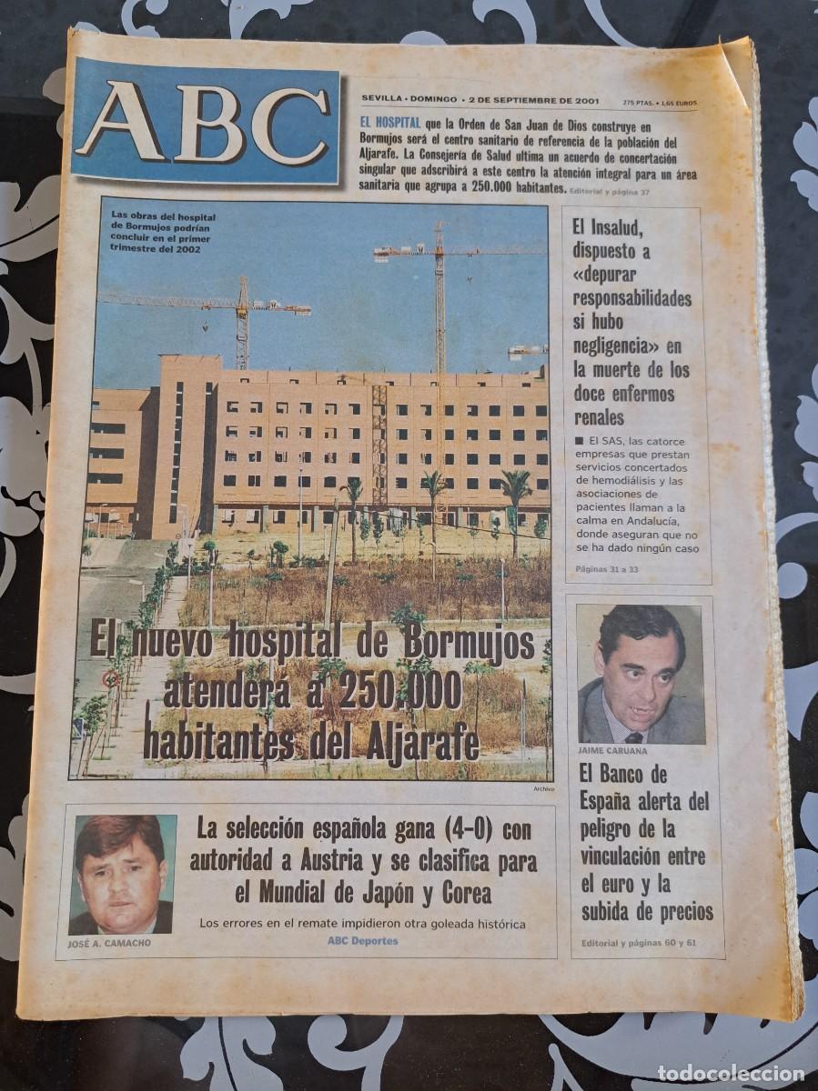 Coleccionismo de Revistas y Peri&oacute;dicos: ABC Sevilla 2 septiembre 2001