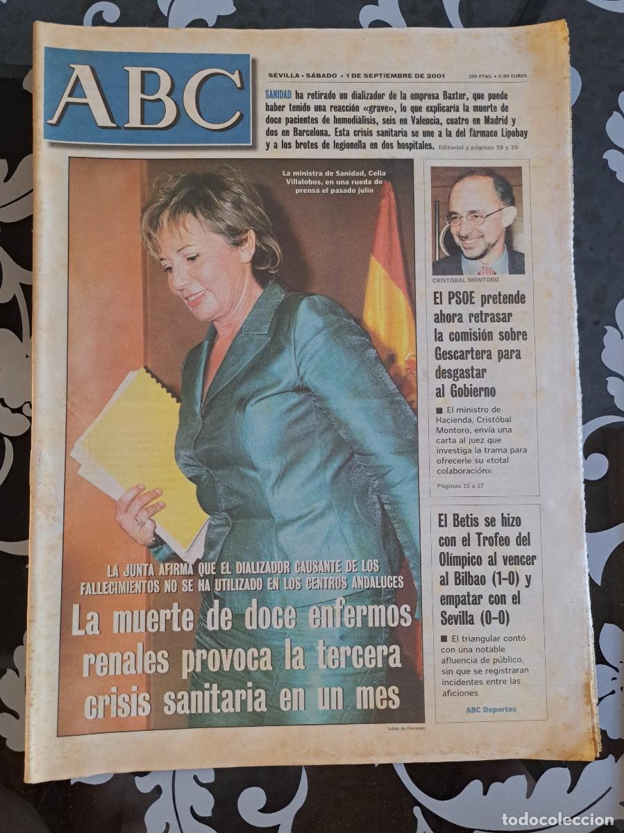 Coleccionismo de Revistas y Peri&oacute;dicos: ABC Sevilla 1 septiembre 2001