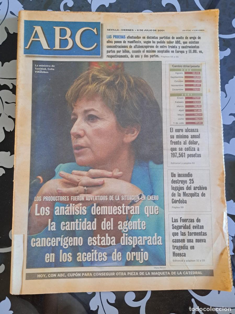 Coleccionismo de Revistas y Peri&oacute;dicos: ABC Sevilla 6 julio 2001