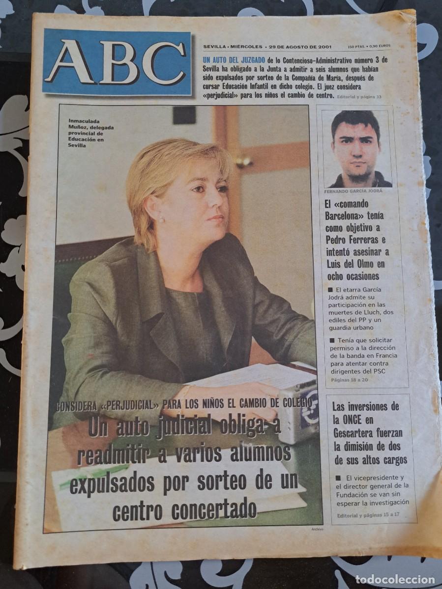Coleccionismo de Revistas y Peri&oacute;dicos: ABC Sevilla 29 agosto 2001