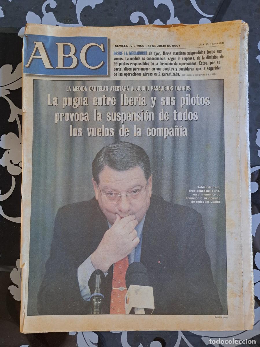 Coleccionismo de Revistas y Peri&oacute;dicos: ABC Sevilla 13⁷ julio 2001