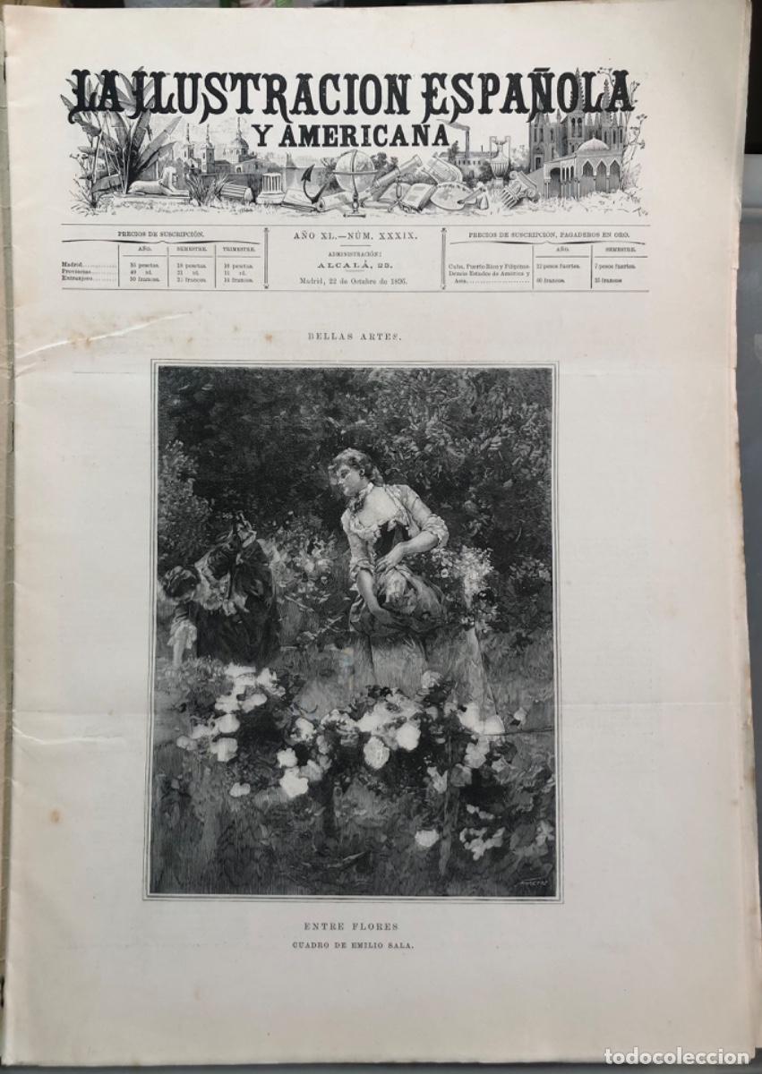 Coleccionismo de revistas y peri&oacute;dicos: ILU. ESP. Y AMERICANA - 1896 - Emperador Rusia en Francia - ORENSE(S&oacute;lo texto) - SAN FERNANDO(C&aacute;diz)