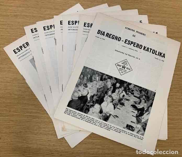 Collezionismo di Riviste e Giornali: LOTE 9 REVISTAS ESPERO KATOLIKA EN ESPERANTO DEL N&ordm;1 AL 6, DEL 9 AL 11 A&Ntilde;O 1968