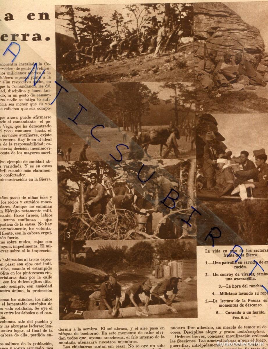 Collezionismo di Riviste e Giornali: REVISTA A&Ntilde;O 1936 GUERRA CIVIL EN LA SIERRA FRENTE DE TALAVERA DE CORDOBA MILICIANA PERROS