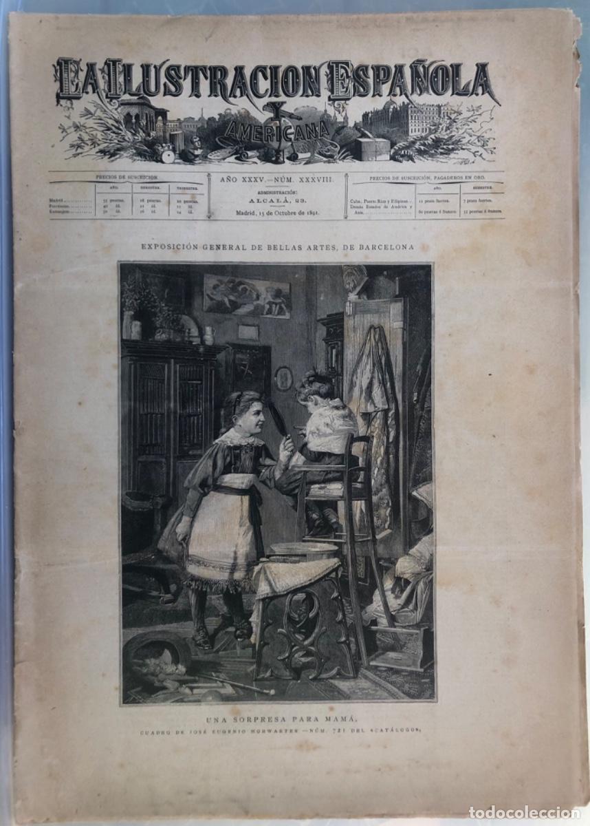 Coleccionismo de Revistas y Peri&oacute;dicos: ILU. ESP. Y AMERICANA - 1891 - NIZA - VENECIA - AMBERES- FUS&Iacute;L MAUSER - BERL&Iacute;N - BRUSELAS -