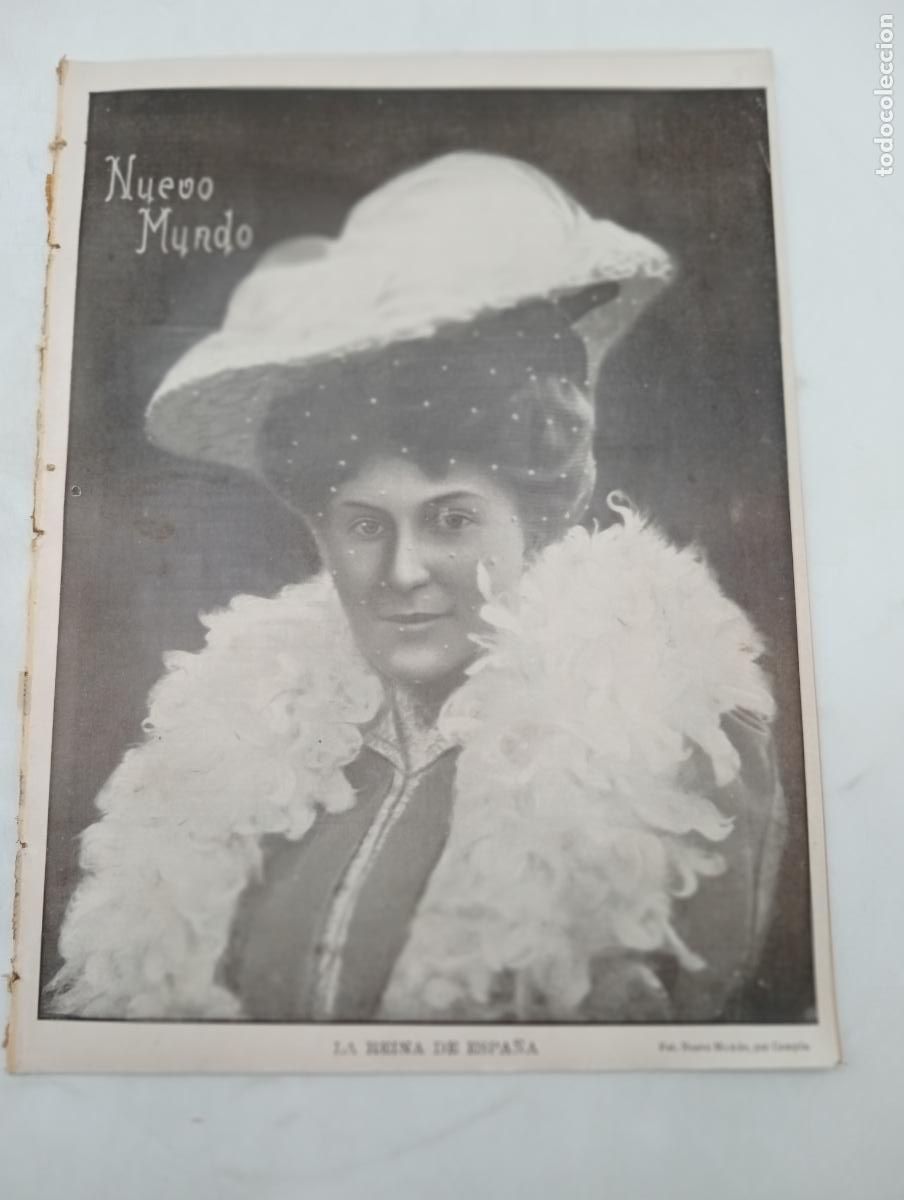 Collectionnisme de Revues et Journaux: REVISTA ILUSTRADA. NUEVO MUNDO. A&Ntilde;O XIII. N&ordm; 647. 31-MAYO-1906. LOS PR&Iacute;NCIPES EXTRANJEROS EN .. LEER