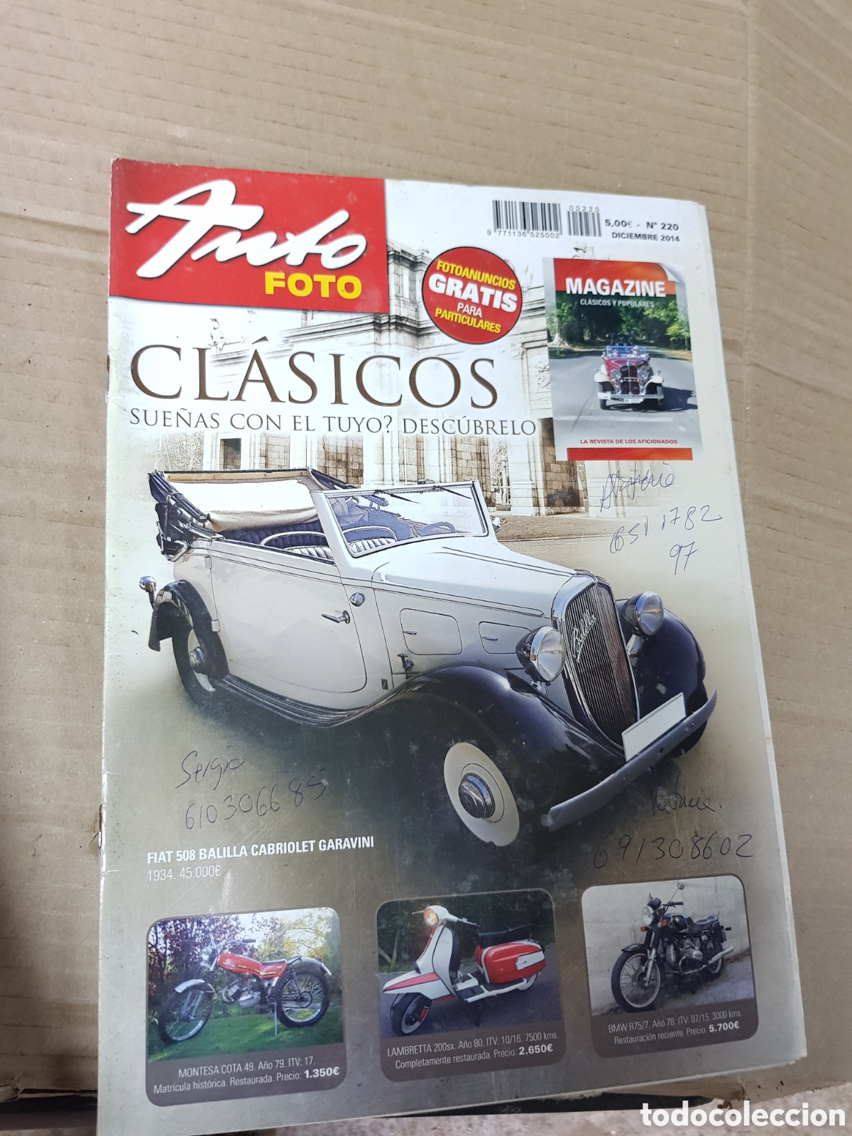 Coleccionismo de Revistas y Peri&oacute;dicos: Revista auto foto Fiat 508