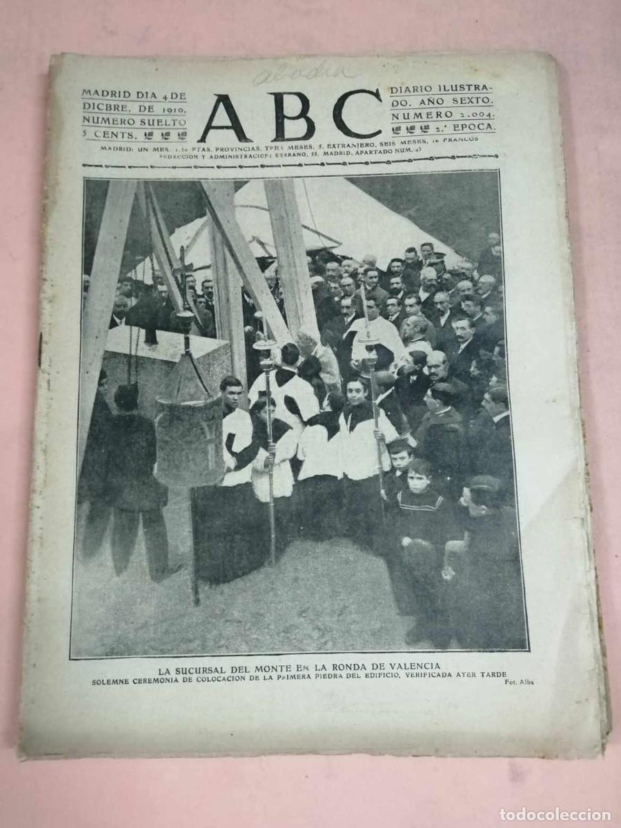 Coleccionismo de Revistas y Peri&oacute;dicos: ABC. 4 DICIEMBRE 2010. LA SUCURSAL DEL MONTE EN LA RONDA DE VALENCIA