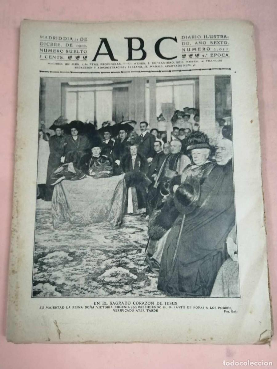 Coleccionismo de Revistas y Peri&oacute;dicos: ABC. 11 DICIEMBRE 1910. EN EL SAGRADO CORAZON DE JESUS