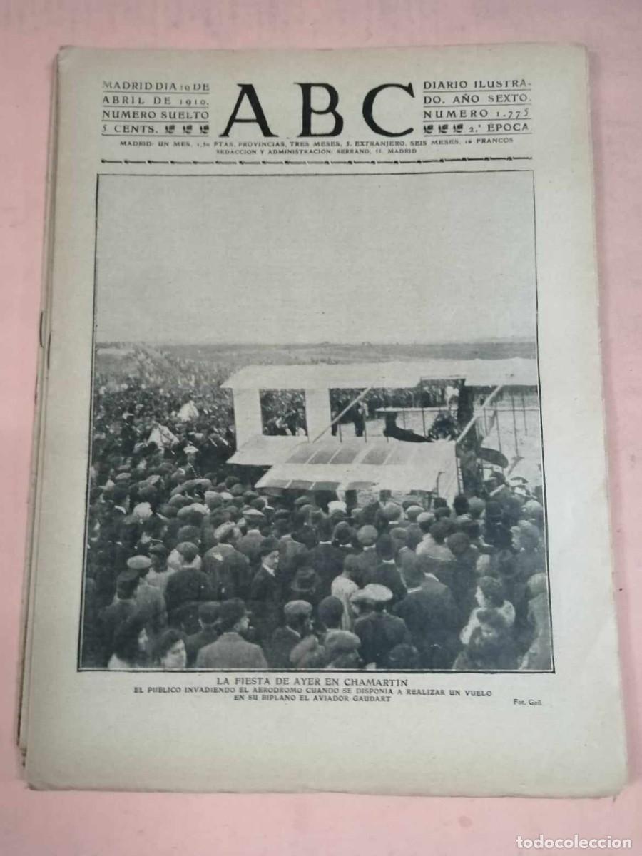 Coleccionismo de Revistas y Peri&oacute;dicos: ABC 10 ABRIL 1910. LA FIESTA DE AYER EN CHAMARTIN