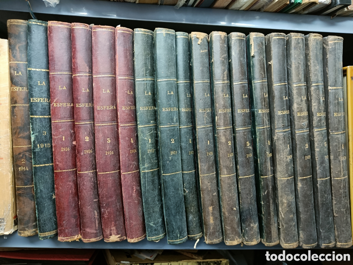 Coleccionismo de Revistas y Peri&oacute;dicos: Revista La Esfera, encuadernada por trimestres desde 1914 a 1919, precio por tomo (ver listado)