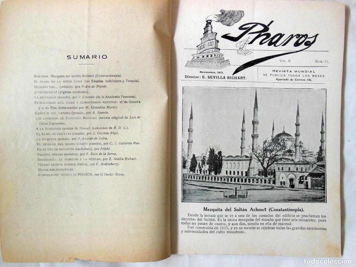 Colecionismo de Revistas e Jornais: PHAROS. Revista Mensual, N&uacute;m 11. Noviembre 1912,