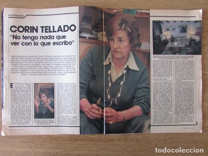 Coleccionismo de Revistas y Peri&oacute;dicos: RECORTE REVISTA ANTENA DOMINICAL. 39 1981 COR&Iacute;N TELLADO. PORTADA Y 4 P&Aacute;GS