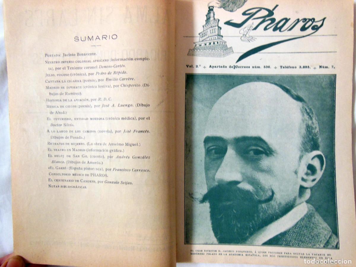 Colecionismo de Revistas e Jornais: PHAROS. Revista Mensual, N&uacute;m 7. Julio 1912
