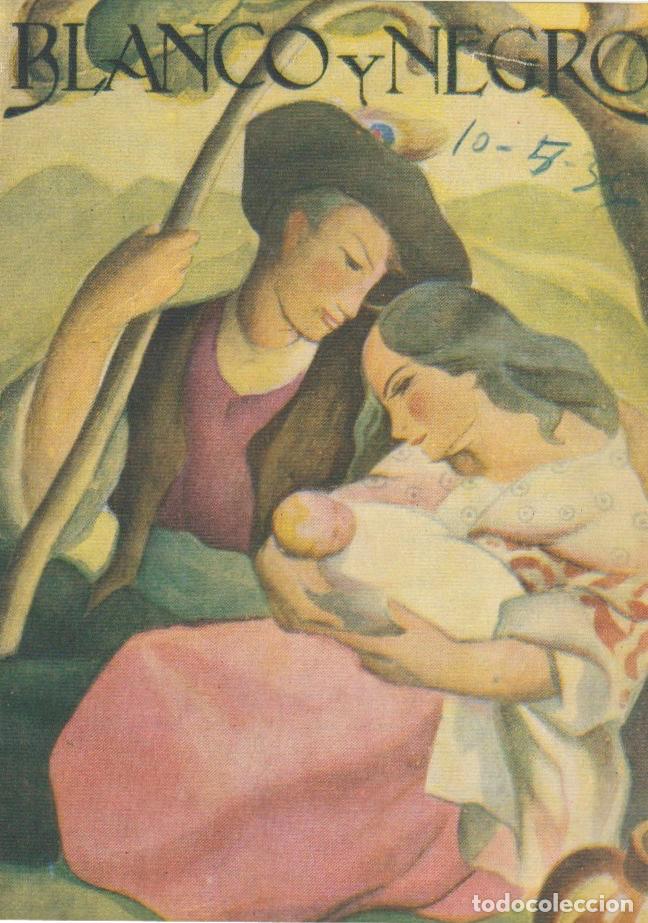 Collection Magazines and Newspapers: La nacencia / ilustraci&oacute;n de Eduardo Acosta para cubierta de revista Blanco y Negro -1936