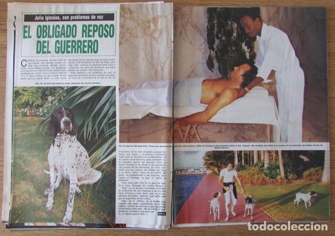 Coleccionismo de Revistas y Peri&oacute;dicos: RECORTE REVISTA DEL MUNDO 20 1985 JULIO IGLESIAS 4 P&Aacute;GS. CAROLINA DE M&Oacute;NACO 4 P&Aacute;GS