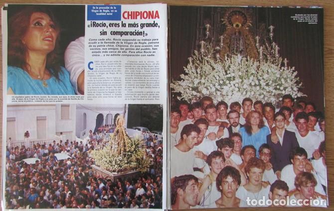 Coleccionismo de Revistas y Peri&oacute;dicos: RECORTE REVISTA MUNDO 103 1986 CHIPIONA, ROC&Iacute;O JURADO 4 P&Aacute;GS.