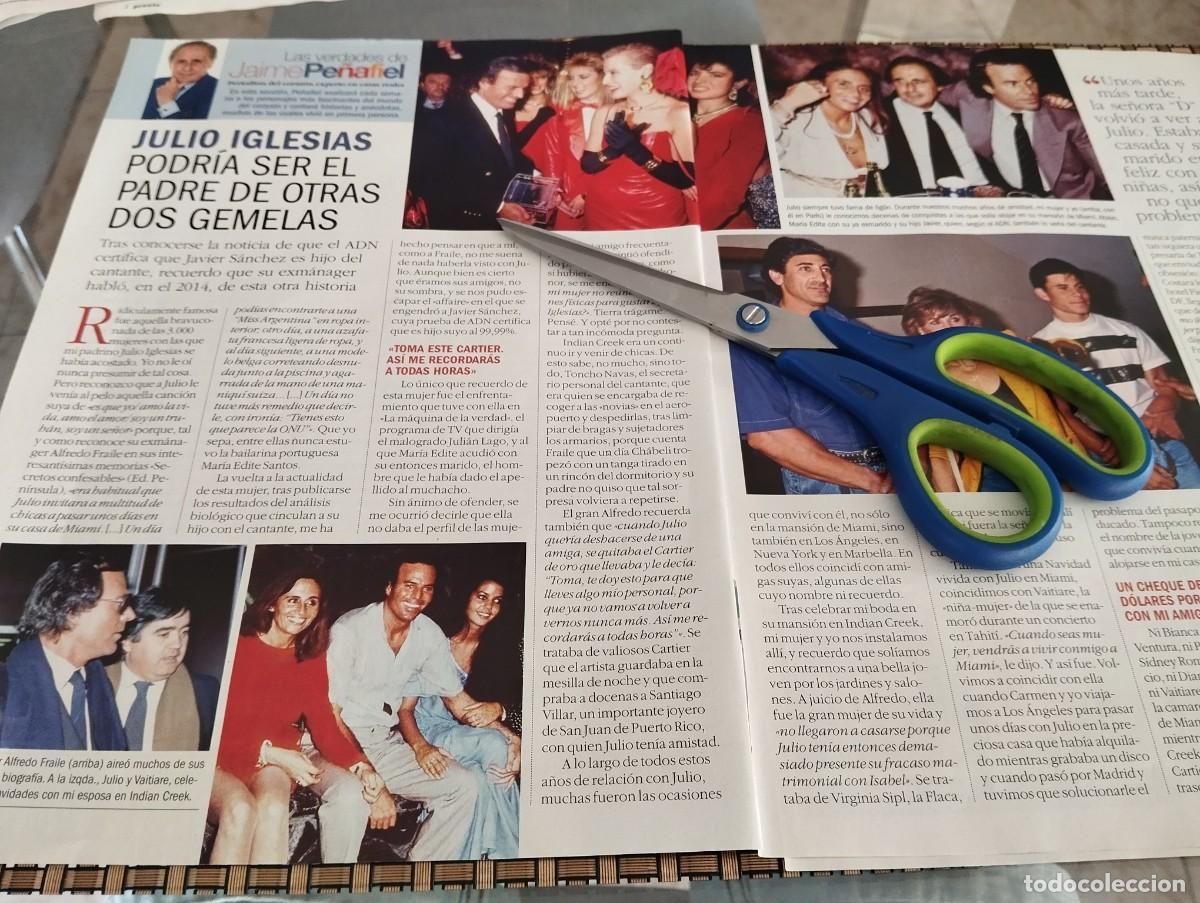 Coleccionismo de Revistas y Peri&oacute;dicos: JULIO IGLESIAS PODRIA SER PADRE DE GEMELAS Y UN HIJO RECORTE REVISTA 4 P&Aacute;GINAS 2017