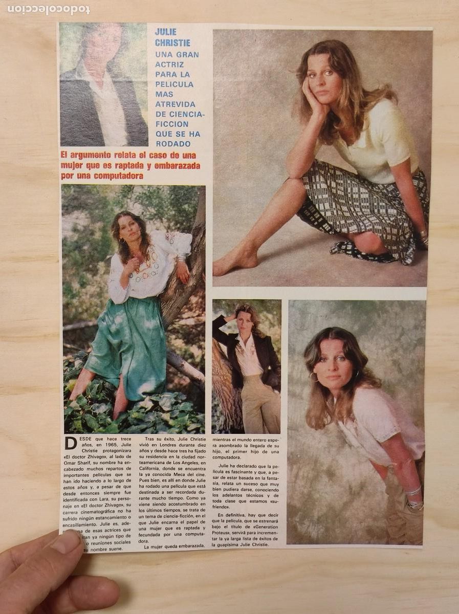 Coleccionismo de Revistas y Peri&oacute;dicos: HOJA REVISTA ORIGINAL VINTAGE. JULIE CHRISTIE, ACTRIZ, DOCTOR ZHIVAGO