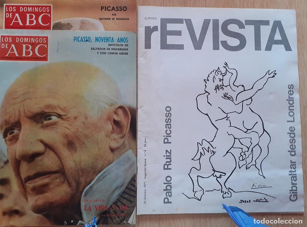 Coleccionismo de Revistas y Peri&oacute;dicos: 3 REVISTAS PICASSO A&Ntilde;O 1971 - REVISTA N&ordm; 4 Y 2 ABC DOMINGOS. MUY BIEN CONSERVADOS. OCASION