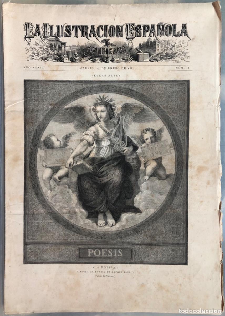Coleccionismo de Revistas y Peri&oacute;dicos: ILU. ESPA&Ntilde;OLA Y AME. - 1889 - Catedral de SEVILLA - LA HABANA- ROMA
