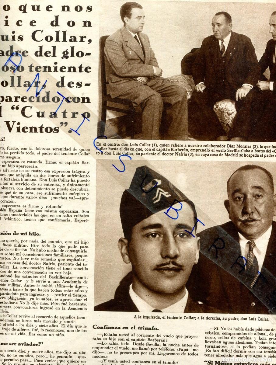 Coleccionismo de Revistas y Peri&oacute;dicos: REVISTA A&Ntilde;O 1933 AVIADOR TENIENTE COLLAR CUATRO VIENTOS DOCTOR FLORESTAN AGUILAR MARA&Ntilde;ON MEDICO