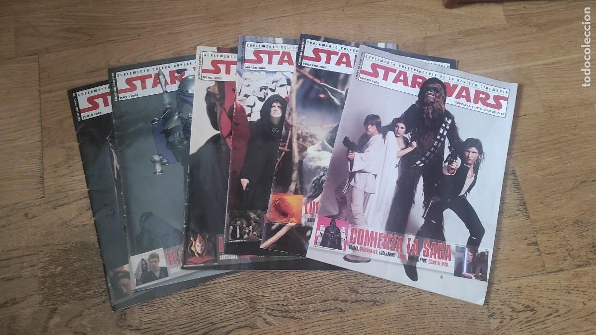 Collezionismo di Riviste e Giornali: Suplementos coleccionable Star Wars Cineman&iacute;a. Completo