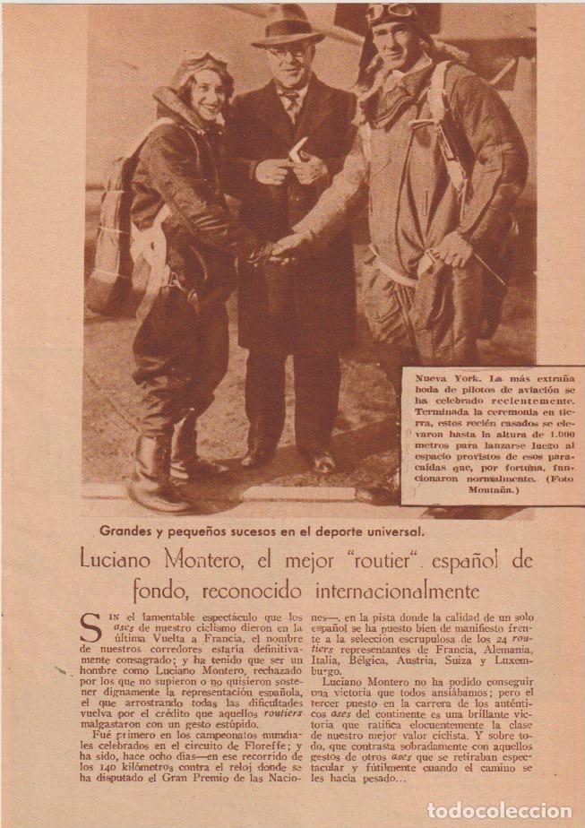 Coleccionismo de Revistas y Peri&oacute;dicos: * DEPORTES * Ciclismo. Luciano Montero; tenis femenino: Middlesex Junior Tennis&hellip; - 1935