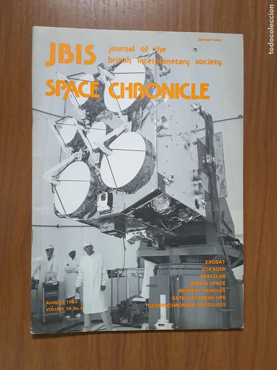 Coleccionismo de revistas y peri&oacute;dicos: Journal of the British Interplanetary Society Vol. 36, No. 8 - Space Chronicle