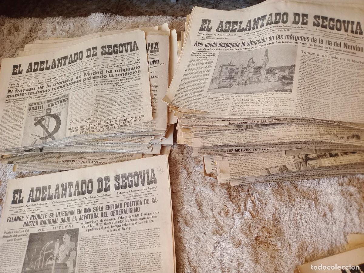 Collection Magazines and Newspapers: El adelantado de Segovia. Lote de 284 n&uacute;meros. Guerra Civil 1936-1939